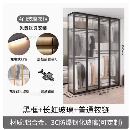 Living Room Bedroom Closet Storage Clothes Cupboard System Wardrobe Display Modern Minimalist Guarda Roupa Trendy Furniture by zapcart