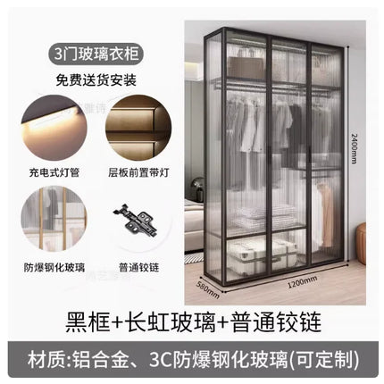 Living Room Bedroom Closet Storage Clothes Cupboard System Wardrobe Display Modern Minimalist Guarda Roupa Trendy Furniture by zapcart