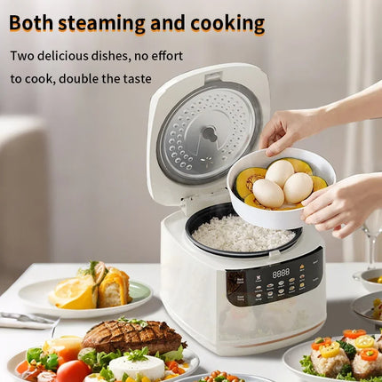 MultiCooker Electric Rice Cooker 110V 220V Non-Stick Pot 1-3 People Mini Cooking Machine Steamed Smart Rice Cooker Kitchen 2L by zapcart