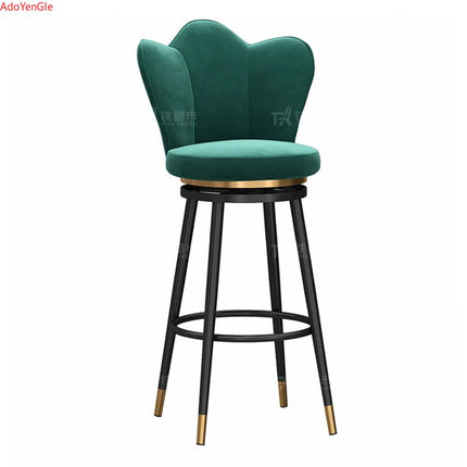 Stylish Designer high Bar Chairs Modern Metal Round Gold Design Nordic Minimalist Comfortable Barkrukken Home stool chair by zapcart