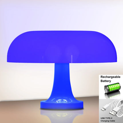 Classic Mushroom Table Lamp Modern Bauhaus Art Table Lamp Bedroom Bedside Lamp Danish Designer Orange Decorative Table Lamp by zapcart