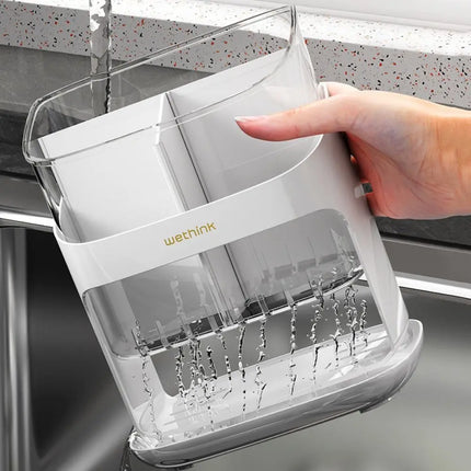 Chopstick Cage Multifunctional Detachable Drainage Tray Kitchen Storage For Cooks by zapcart