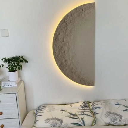 Moon Wall Painting Lamp Creative Minimalist Living Room by zapcart