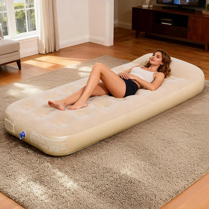 New Air Mattress Built-in Pump Self-inflating Mat Cushion Outdoor Tent Inflatable Bed Double sleeping Pad For Camping or Indoor by zapcart