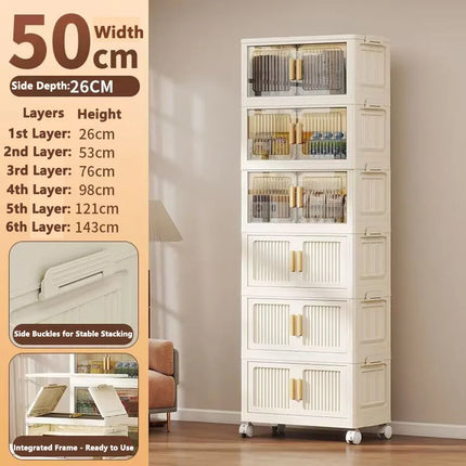 Children's Wardrobe Storage Cabinet Household Baby Clothing Cabinet Hangable Organizer for Baby Clothes by zapcart