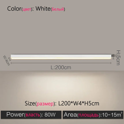 TES Long Strip Ceiling Light Office Surface Mounted LED by zapcart