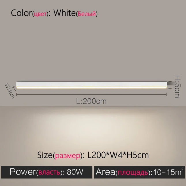 TES Long Strip Ceiling Light Office Surface Mounted LED by zapcart