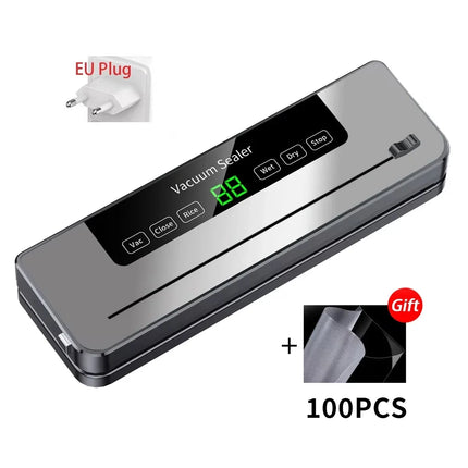 Electric Vacuum Sealer Food Storage Seal Touch Button Dry/Wet Built-in Cutter Kitchen Food Sealing Vacuum packaging machine by zapcart
