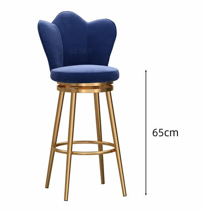 Stylish Designer high Bar Chairs Modern Metal Round Gold Design Nordic Minimalist Comfortable Barkrukken Home stool chair by zapcart