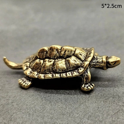Choice Copper Turtle Statue Vintage Brass Desktop Feng Shui by zapcart