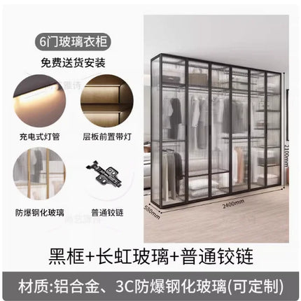 Living Room Bedroom Closet Storage Clothes Cupboard System Wardrobe Display Modern Minimalist Guarda Roupa Trendy Furniture by zapcart