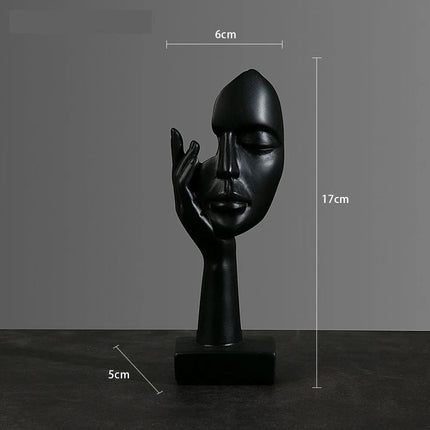 Choice Resin Abstract Mask Figurine Home Office Decor by zapcart