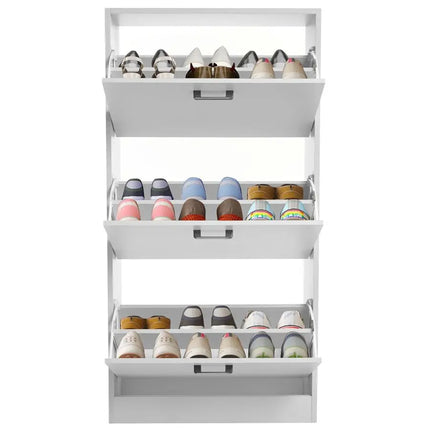 Storage Cabinet for Hallway Shoe Storage Organiser with 3 Drawer Shoe Rack 3 Tier Storage Cabinet Freestanding Footwear Stand f by zapcart