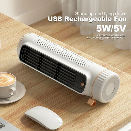 Household Desktop Tower Fan Portable Air Conditioner Fan Circulating Fan USB Charging Air Cooling Electric Fan for Room Home by zapcart