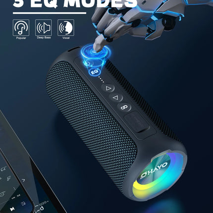 Ortizan Outdoor 40W Bluetooth Speaker Enhanced Bass IPX7 by zapcart
