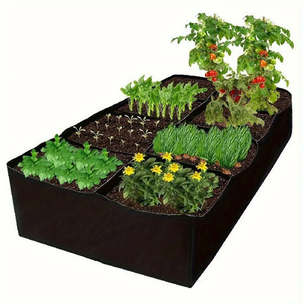 Home Gardening128Gallon8Grid Planting Bag Breathable Thickened Three-Dimensional Vegetable Potato Planting Pot Growth Bag by zapcart
