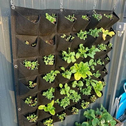 Green Plant Growing Bag Big Size Pockets Planter Vertical Garden Vegetable Living Growing Bags Flowers Supply Garden Planter Bag by zapcart