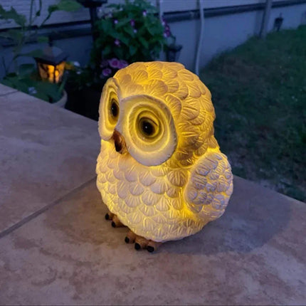 Solar Garden Lamp Owl Night Lights Outdoor Waterproof Courtyard Balcony Garden Lawn Landscape Decor LED Solar Powered Light by zapcart
