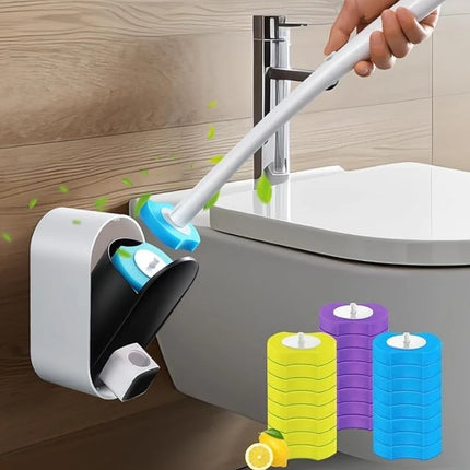 24PCS Disposable Toilet Bowl Refills Upgraded Toilet Bathroom Cleaning Sponges Pads Cleaner Heads Supplies Not Come With Holder by zapcart