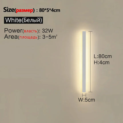 Waterproof Wall Light Outdoor Garden Wall lamps LED Lights Modern Nordic Living Room TV Background IP65 110/220v Wall washer by zapcart
