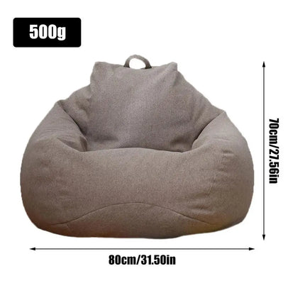 Lazy Sofa Cover Bean Bag Lounger Chair Sofa Seat Living Room Furniture Without Filler Beanbag Sofa Bed Pouf Puff Couch Tatami by zapcart