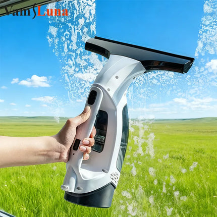 Rechargeable Cordless Window Vacuum Cleaner with Squeegee 150ml Water Tank for Glass Mirror Tile Cleaning Home Use Portable by zapcart