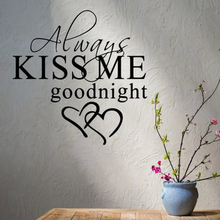 Choice Kiss Me Goodnight Wall Sticker Removable For Couples by zapcart