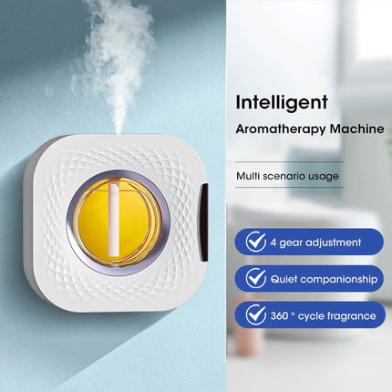 USB Smart Aromatherapy Diffuser Desktop Air Purifier with Display for Home Car Bathroom Deodorization Shangri-La by zapcart