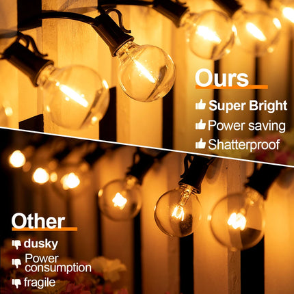 Ganriland G40 Solar String Lights Weatherproof Patio by zapcart