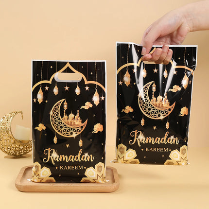 QIFUCN Eid Mubarak Gift Bags Plastic Treat Muslim Ramadan by zapcart