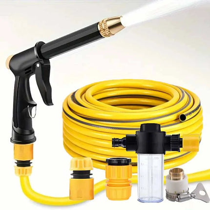 10M High Pressure Water Gun Household Car Wash Water Black Car Wash Adjustable Nozzle Water Watering Pipe Car Wash Gun for Plant by zapcart