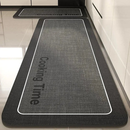 Pvc Kitchen Carpet Non-slip Oil-proof Rug Waterproof Leather Floor Mat Modern Long Strip Carpets Alfombra De Cocina 주방 미끄럼 방지 카펫 by zapcart