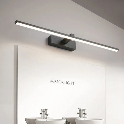 Modern LED Wall Light Bathroom Hardwares Wall Lamp Three Colors Lights Aluminum Led Bathroom Bath Mirror Line Lamp Make Up light by zapcart