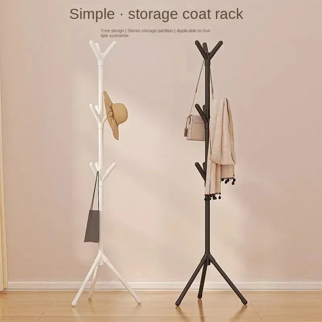 Floor Standing Clothes Rack Tree Branch Shape Multi Hook Mobile and Convenient Coat Rack for Home Living Room Clothing Storage by zapcart