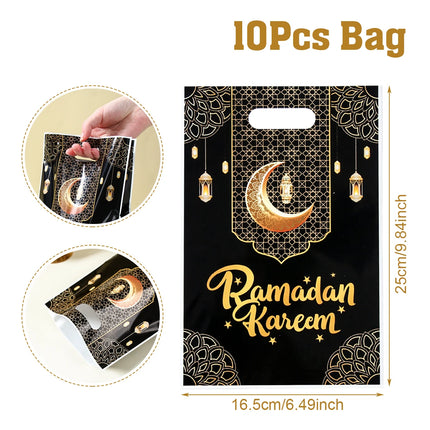 QIFUCN Eid Mubarak Gift Bags Plastic Treat Muslim Ramadan by zapcart