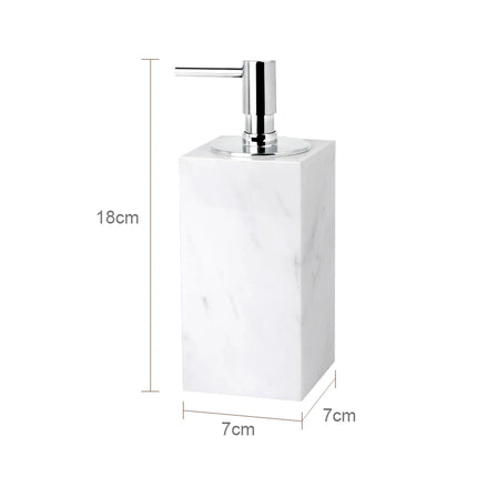 Volakos White Natural Marble Bathroom Set Soap Dispenser Soap Dish Toilet Brush Tissue Box Tray Bathroom Accessories by zapcart