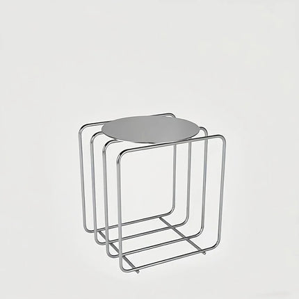 1pc of minimalist home iron art table/tea table, sofa side shelf/bookcase/coffee table, office decorative accessory by zapcart