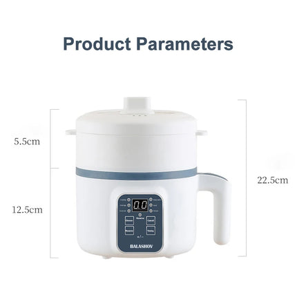 Balashov Electric Rice Cooker 1.7L Nonstick Pot With Mechanical Timer Home by zapcart
