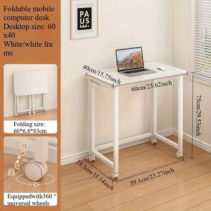 Folding small desk, bedroom desk, student's simple writing desk by zapcart