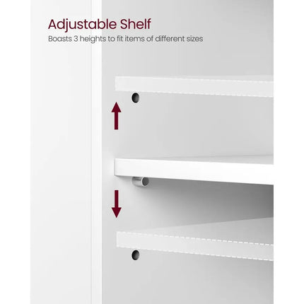 Under Sink Bathroom Cabinet, Storage Cabinet, with 3 Drawers, 2 Compartments Behind the Door, for Washbasins with Pedestal, wit by zapcart