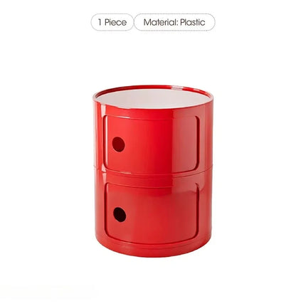 Plastic Bedroom Bedside Cabinets Nordic Round Simple Nightstands Creative Mini Small Night Stand Table De Chevet Home Furniture by zapcart