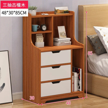 Bedside Table Simple Modern Simple Bedroom Small Bedside Rack Floor-to-ceiling Household Storage Small Cabinet Locker by zapcart