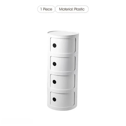 Plastic Bedroom Bedside Cabinets Nordic Round Simple Nightstands Creative Mini Small Night Stand Table De Chevet Home Furniture by zapcart