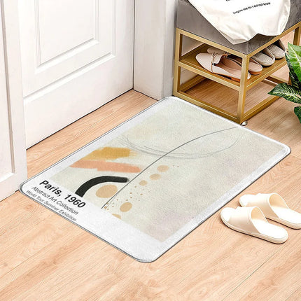 CN Fujian Morandi Abstract Door Mat Non Slip Absorbent Home by zapcart