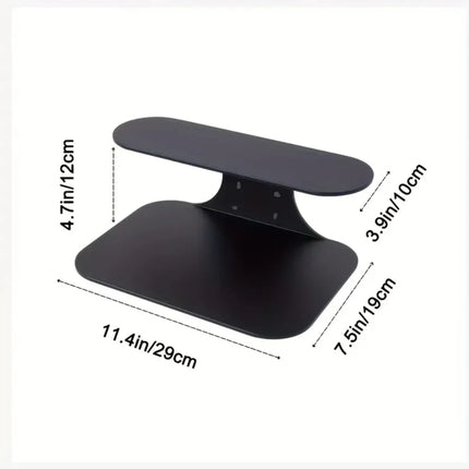1pc Black Wall-Installed Floating Nightstand 2-Tier Shelf for Bedroom Decor by zapcart