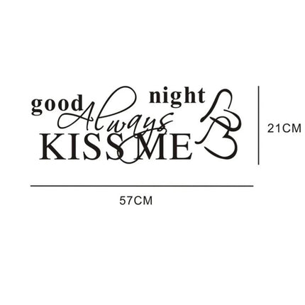 Choice Kiss Me Goodnight Wall Sticker Removable For Couples by zapcart