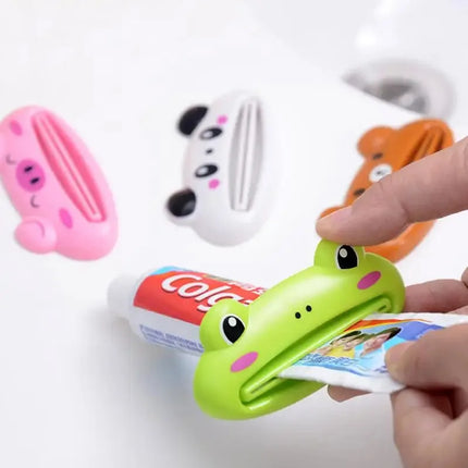 1-4pcs For Home Bathroom Animal Easy Toothpaste Dispenser Plastic Tooth Paste Tube Toothpaste Squeezer Rolling Holder Cocina by zapcart