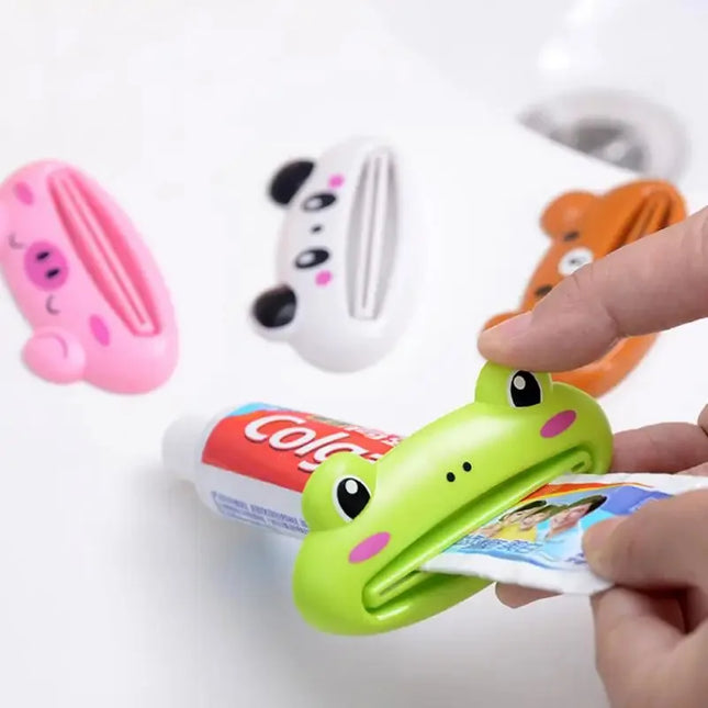 1-4pcs For Home Bathroom Animal Easy Toothpaste Dispenser Plastic Tooth Paste Tube Toothpaste Squeezer Rolling Holder Cocina by zapcart