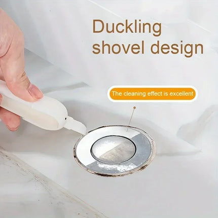 2-in-1 Hair Clip and Cleaning Clip with Duck Shape Design，Multi-functional Garbage Clip Wall-mounted for Bathroom and Kitchen by zapcart