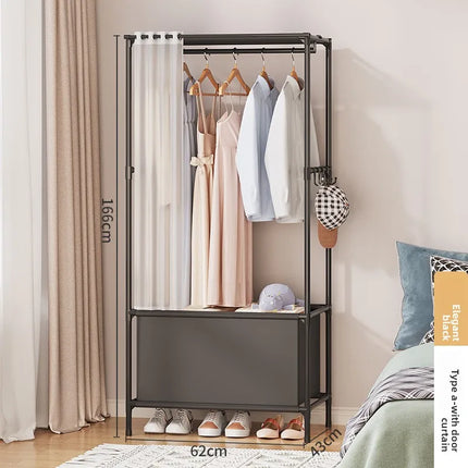 Small Wardrobe Clothes Closet Easy Assembly Storage Cabinet Sturdy Space Saving Apartment Rental Household Armarios De Ropa by zapcart